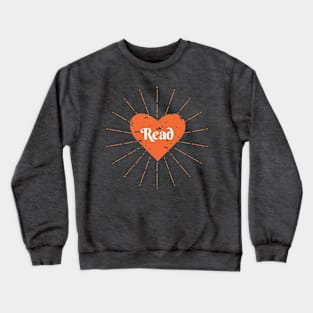 Read Heart - Orange Crewneck Sweatshirt